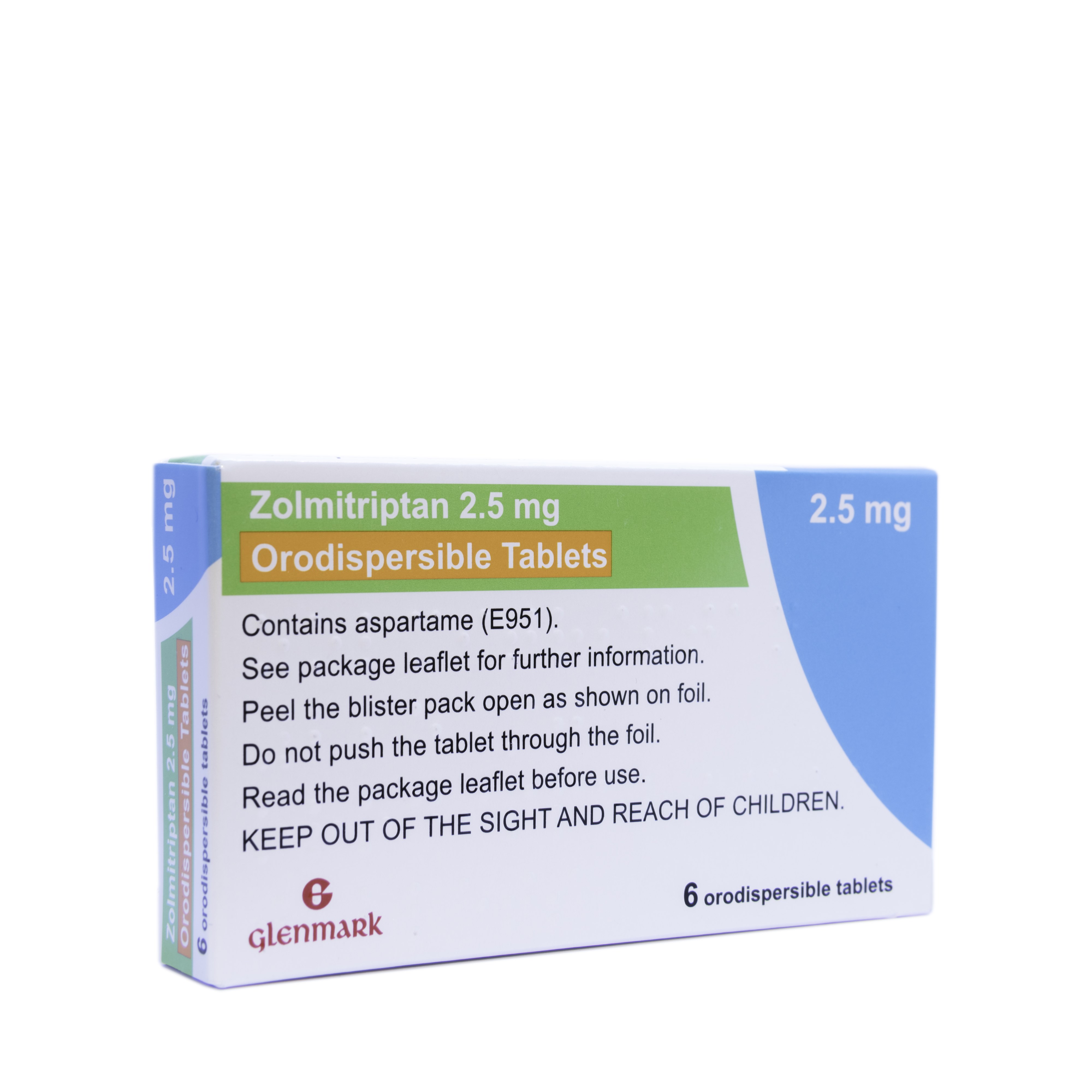 Zolmitriptan 2.5mg Orodispersible Tablets - 6 Tablets | P1170695